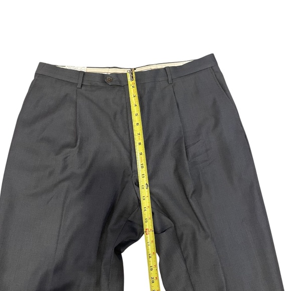 Armani Collezioni Gray Pleated Men’s Suit Jacket Pant 48L - Picture 9 of 15